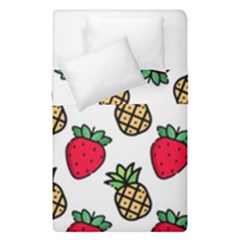 Strawberries Pineapples Fruits Duvet Cover Double Side (single Size) by Loisa77