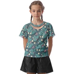 Illustration Pattern Seamless Kids  Front Cut T-shirt by Loisa77
