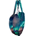 Amazing Aurora Borealis Colors Giant Heart Shaped Tote View4