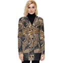 Fantasy Dragon Pentagram Button Up Hooded Coat  View1
