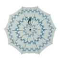 Geometric Pulse Print Design Automatic Folding Umbrella with Case (Large) View1