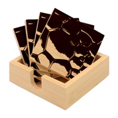 Background Colour Template Contrast Bamboo Coaster Set by Salmanaz77