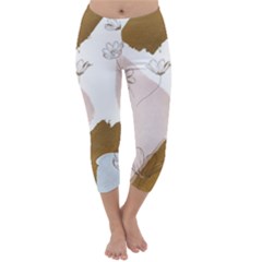 Flower Branch Corolla Wreath Capri Winter Leggings  by Salmanaz77