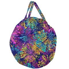 Illustration Graphics Art Giant Round Zipper Tote by anzea