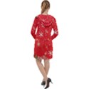 Christmas Ornament Long Sleeve Hoodie Dress View2