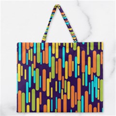 Illustration Abstract Line Zipper Large Tote Bag by anzea