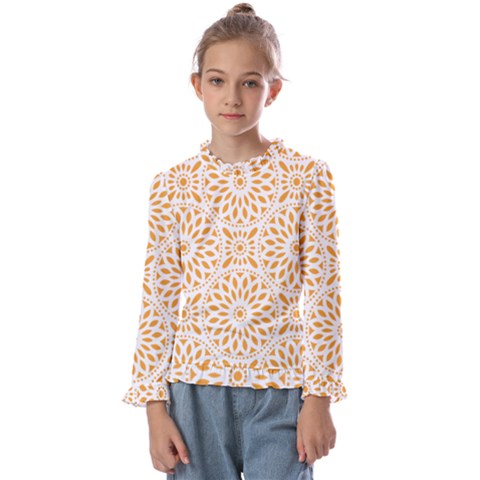 Oaxaca Black Mud Mexico Indigenous Kids  Frill Detail T-shirt by anzea