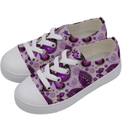 Butterflies Butterfly Insect Animal Nature Kids  Low Top Canvas Sneakers by Maspions