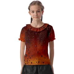 Water Drops, Lui, Amazing Kids  Frill Chiffon Blouse by kyorashop23
