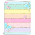 Pastel, Butterfly, Spring, Stripes, 8  x 10  Softcover Notebook View2