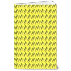 Fern Pattern 2 Yellow 8  X 10  Softcover Notebook by snowwhitegirl