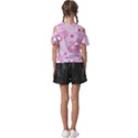 Cheer Bear Pink, Care, Care Bears, Cartoon Kids  Butterfly Cutout T-Shirt View2