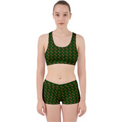 Kawaii Pumpkin Patt Green Work It Out Gym Set by snowwhitegirl