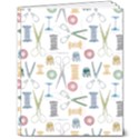 Pattern Seamless Texture Sewing 8  x 10  Softcover Notebook View1