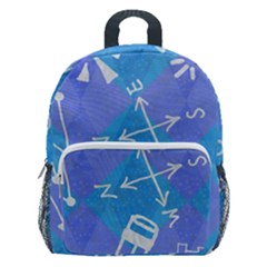 Background Abstract Texture Pattern Kids  Age 5-10 Lightweight School Backpack With Side Pockets by Posterlux