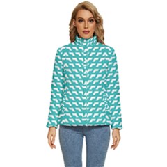 Background Pattern Colored Women s Puffer Bubble Jacket Coat by anzea