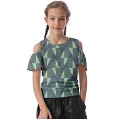 Texture Triangle Kids  Butterfly Cutout T-shirt by anzea