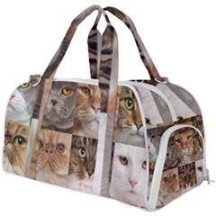 Breeds Of Cats Collage Burner Gym Duffle Bag by kyorashop23