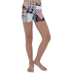 Cloth Patches Texture Macro, Patches Of Cloth Kids  Lightweight Velour Yoga Shorts by kyorashop23