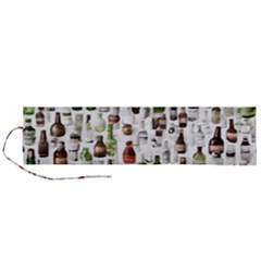 Bottle Chic Print Patterns Roll Up Canvas Pencil Holder (l) by BellaVistaTshirt02