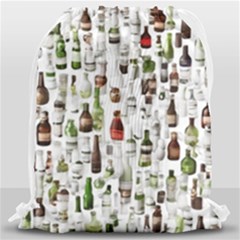 Bottle Chic Print Patterns Drawstring Bag (large) by BellaVistaTshirt02