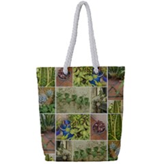 Garden Sanctuary Photo Collage Print Full Print Rope Handle Tote (small) by dflcprintsclothing