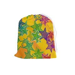 Star Homepage Abstract Drawstring Pouch (large) by anzea
