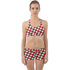 Christmas Star Red Green Back Web Gym Set by anzea