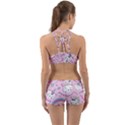 Beautiful Cute Animals Pattern Pink Back Web Gym Set View2