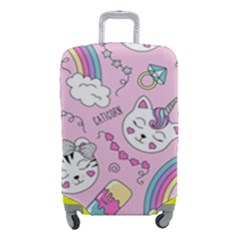 Beautiful Cute Animals Pattern Pink Luggage Cover (small) by Grandong