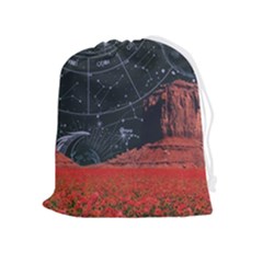 Astrology Surreal Surrealism Trippy Visual Art Drawstring Pouch (xl) by Bedest