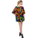 Lego, Toy Block, Colorfulness Oversized Chiffon Top View2