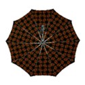 Fantasy Skeleton Dragon Hand Drawn Motif Seamless Pattern Bk Automatic Folding Umbrella with Case (Large) View1