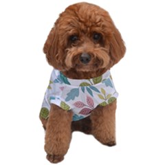 Leaf Seamless Pattern  Dog T-shirt by Safari