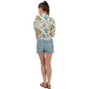 Leaf seamless pattern  Tie Front Shirt  View2