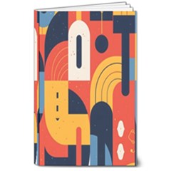 Abstract Pattern Design 8  X 10  Softcover Notebook by Salmanaz77