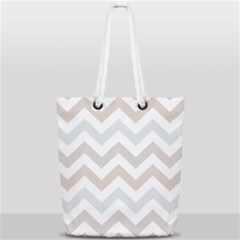 Colored Zigzag Seamless Patterns Full Print Rope Handle Tote (small) by Bedest