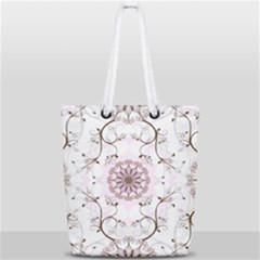 Floral Flora Flower Seamless Pattern Full Print Rope Handle Tote (small) by Bedest
