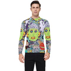 Supersonic Monster Mash Men s Long Sleeve Rash Guard by chellerayartisans