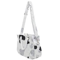 Mickey Mouse, Black, Classic, Cute, Disne Rope Handles Shoulder Strap Bag by kyorashop23