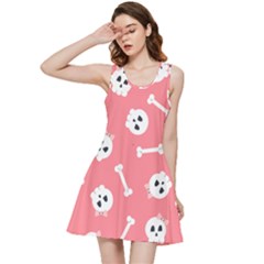 Halloween Pattern With Sculles And Bones 20240926 160927 0000 Inside Out Racerback Dress by Safari