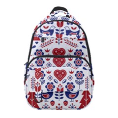 Scandinavian Folk Seamless Pattern Carry-on Travel Backpack by Grandong