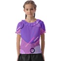 Colorful Labstract Wallpaper Theme Kids  Frill Chiffon Blouse View1