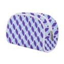 White Blue Pattern Make Up Case (Small) View2