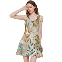 Leaves Pattern Flower Floral Flora Inside Out Racerback Dress by Bedest
