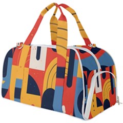 Abstract Pattern Burner Gym Duffle Bag by Bedest