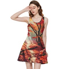 Forest Path Red Nature Inside Out Racerback Dress by Bedest