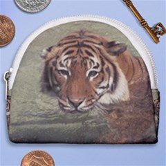 Swimming Tiger Horseshoe Style Canvas Pouch by ExtraAwesomeSauce