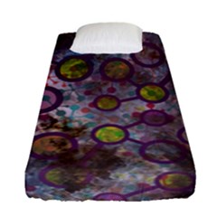 Abstract Molecular Space Art Fitted Sheet (single Size) by ExtraAwesomeSauce