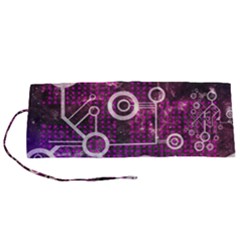 Cosmic Network Geometric Art Roll Up Canvas Pencil Holder (s) by ExtraAwesomeSauce